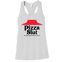 Pizza Slut No One Outpizzas The Slut Funny Pizza Women's Racerback Tank