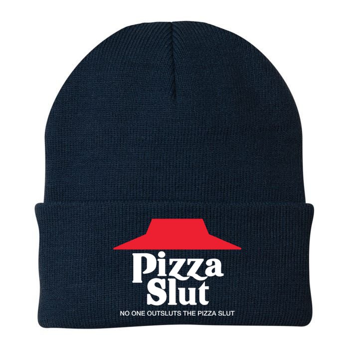 Pizza Slut No One Outpizzas The Slut Knit Cap Winter Beanie