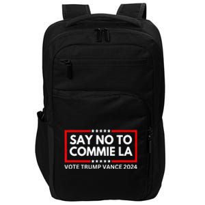 Political Say No To Commie La Funny Vote Trump Vance 2024 Gift Impact Tech Backpack