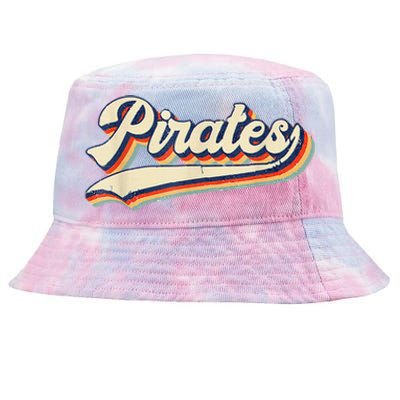 Pirates Sports Name Vintage Retro Tie-Dyed Bucket Hat