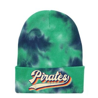 Pirates Sports Name Vintage Retro Tie Dye 12in Knit Beanie