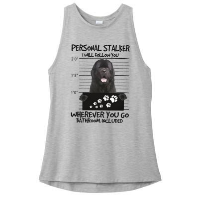 Personal Stalker Newfoundland Ladies PosiCharge Tri-Blend Wicking Tank