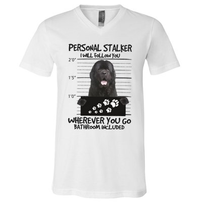 Personal Stalker Newfoundland V-Neck T-Shirt