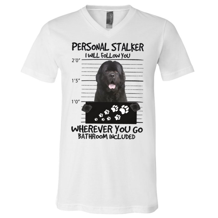 Personal Stalker Newfoundland V-Neck T-Shirt