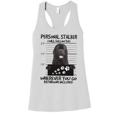 Personal Stalker Newfoundland Women's Racerback Tank