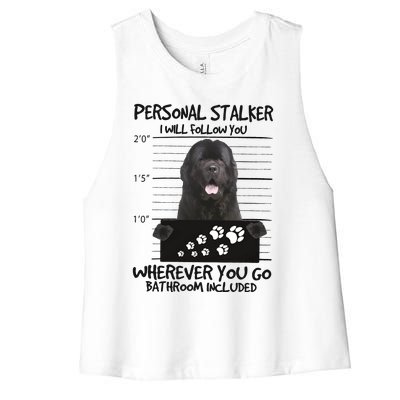 Personal Stalker Newfoundland Women's Racerback Cropped Tank