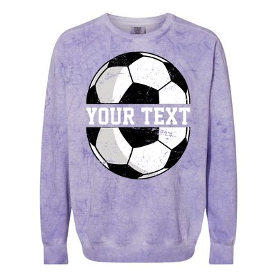 Personalized Soccer Name Custom Family Game Day Colorblast Crewneck Sweatshirt