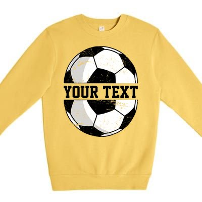 Personalized Soccer Name Custom Family Game Day Premium Crewneck Sweatshirt