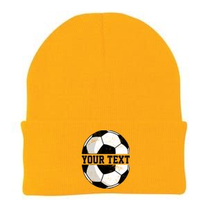 Personalized Soccer Name Custom Family Game Day Knit Cap Winter Beanie