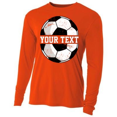 Personalized Soccer Name Custom Family Game Day Cooling Performance Long Sleeve Crew