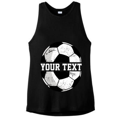 Personalized Soccer Name Custom Family Game Day Ladies PosiCharge Tri-Blend Wicking Tank