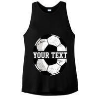 Personalized Soccer Name Custom Family Game Day Ladies PosiCharge Tri-Blend Wicking Tank