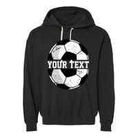 Personalized Soccer Name Custom Family Game Day Garment-Dyed Fleece Hoodie