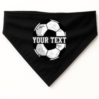 Personalized Soccer Name Custom Family Game Day USA-Made Doggie Bandana