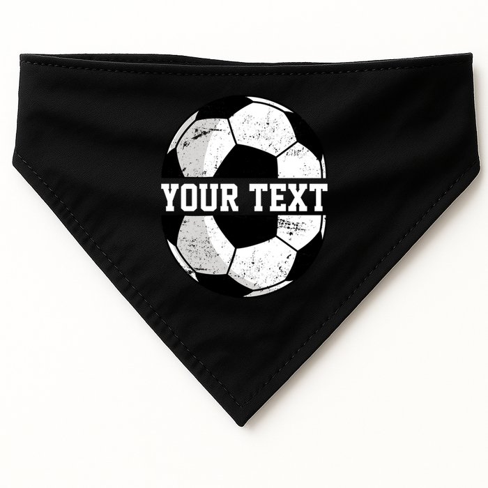 Personalized Soccer Name Custom Family Game Day USA-Made Doggie Bandana