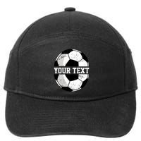 Personalized Soccer Name Custom Family Game Day 7-Panel Snapback Hat
