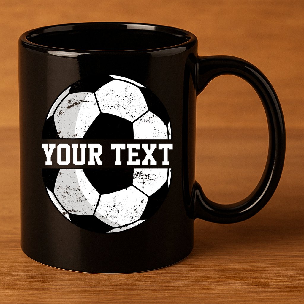 Personalized Soccer Name Custom Family Game Day 11oz C Handle Ceramic Mug