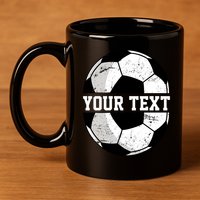 Personalized Soccer Name Custom Family Game Day 11oz C Handle Ceramic Mug