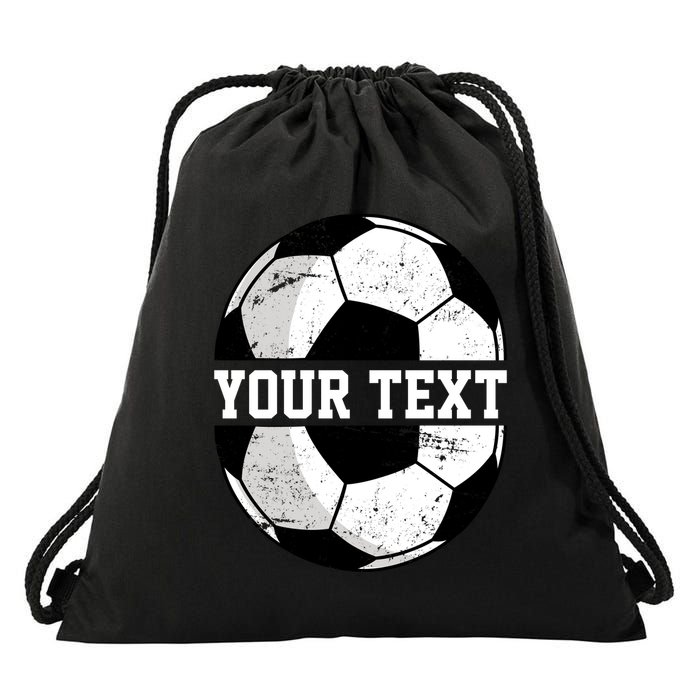 Personalized Soccer Name Custom Family Game Day Drawstring Bag