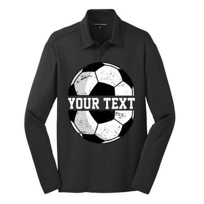 Personalized Soccer Name Custom Family Game Day Silk Touch Performance Long Sleeve Polo