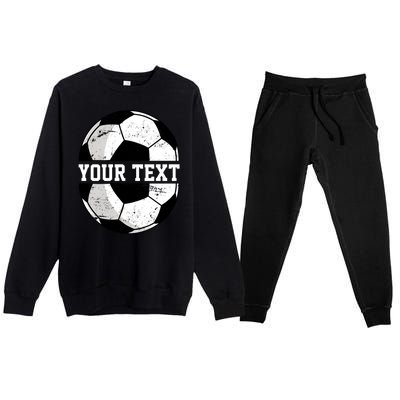 Personalized Soccer Name Custom Family Game Day Premium Crewneck Sweatsuit Set