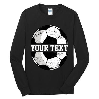 Personalized Soccer Name Custom Family Game Day Tall Long Sleeve T-Shirt