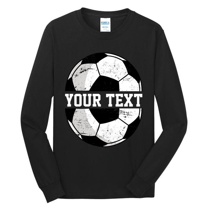 Personalized Soccer Name Custom Family Game Day Tall Long Sleeve T-Shirt
