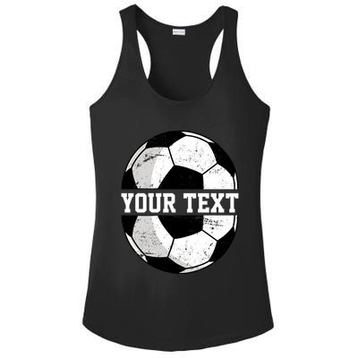 Personalized Soccer Name Custom Family Game Day Ladies PosiCharge Competitor Racerback Tank