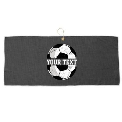 Personalized Soccer Name Custom Family Game Day Large Microfiber Waffle Golf Towel