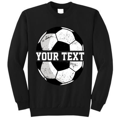 Personalized Soccer Name Custom Family Game Day Tall Sweatshirt