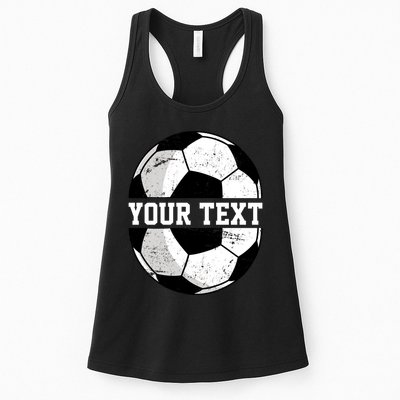 Personalized Soccer Name Custom Family Game Day Womens Tank Top