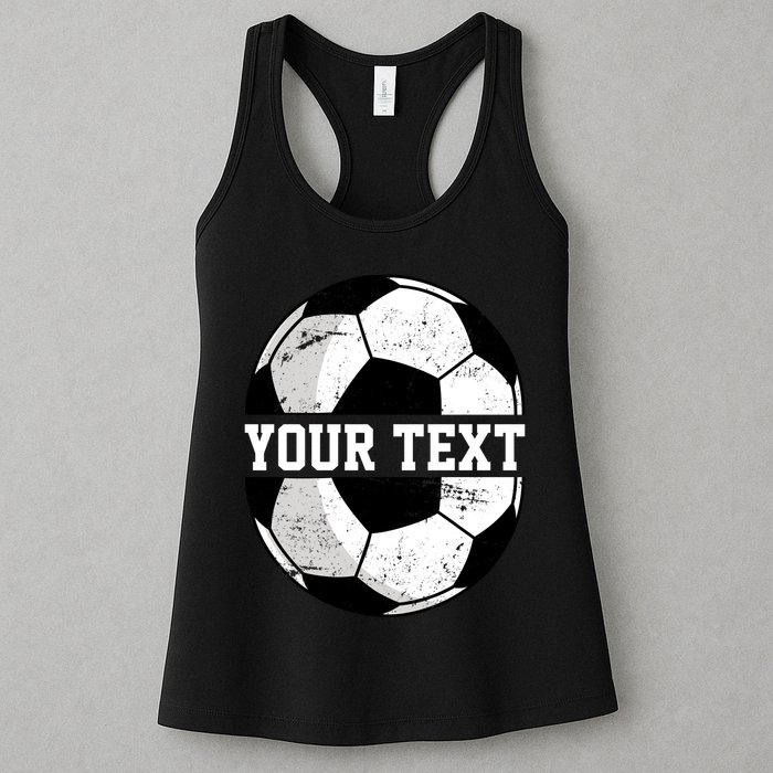 Personalized Soccer Name Custom Family Game Day Womens Tank Top