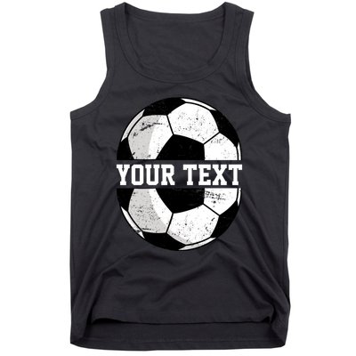 Personalized Soccer Name Custom Family Game Day Tank Top