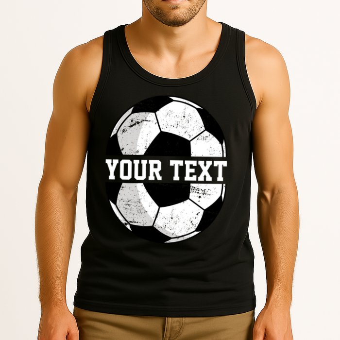Personalized Soccer Name Custom Family Game Day Tank Top