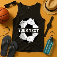 Personalized Soccer Name Custom Family Game Day Tank Top