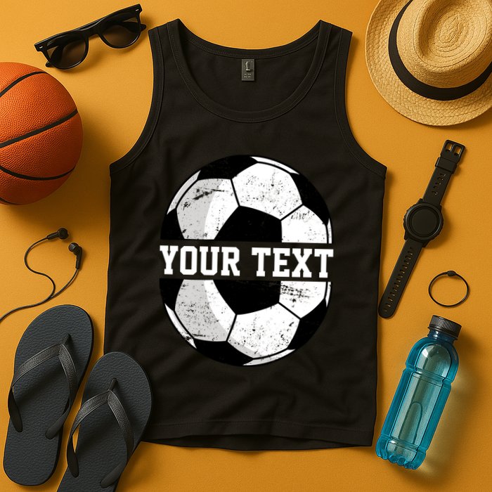 Personalized Soccer Name Custom Family Game Day Tank Top
