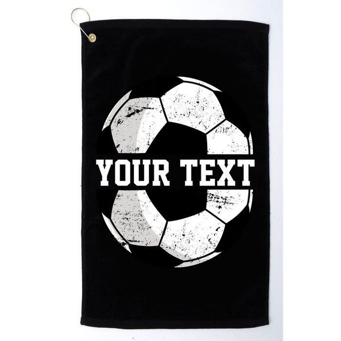 Personalized Soccer Name Custom Family Game Day Golf Towel