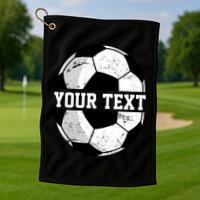 Personalized Soccer Name Custom Family Game Day Golf Towel