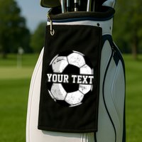 Personalized Soccer Name Custom Family Game Day Golf Towel