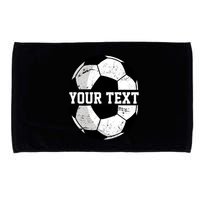 Personalized Soccer Name Custom Family Game Day Microfiber Hand Towel
