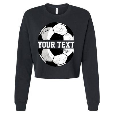 Personalized Soccer Name Custom Family Game Day Cropped Pullover Crew