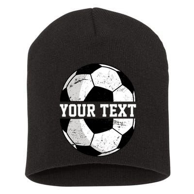 Personalized Soccer Name Custom Family Game Day Short Acrylic Beanie