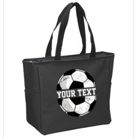Personalized Soccer Name Custom Family Game Day Zip Tote Bag
