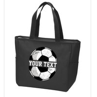 Personalized Soccer Name Custom Family Game Day Zip Tote Bag