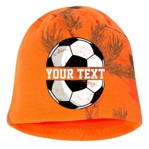 Personalized Soccer Name Custom Family Game Day Kati - Camo Knit Beanie