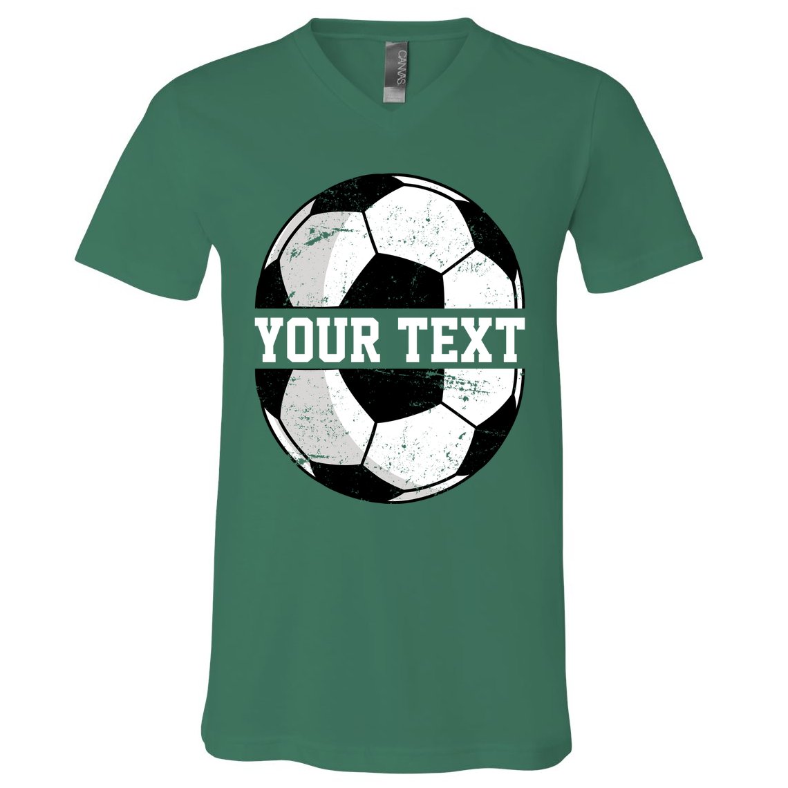 Personalized Soccer Name Custom Family Game Day V-Neck T-Shirt
