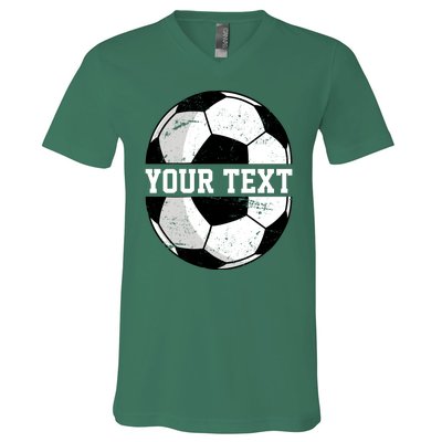 Personalized Soccer Name Custom Family Game Day V-Neck T-Shirt