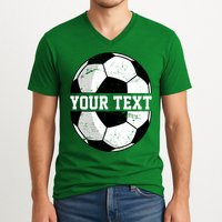 Personalized Soccer Name Custom Family Game Day V-Neck T-Shirt