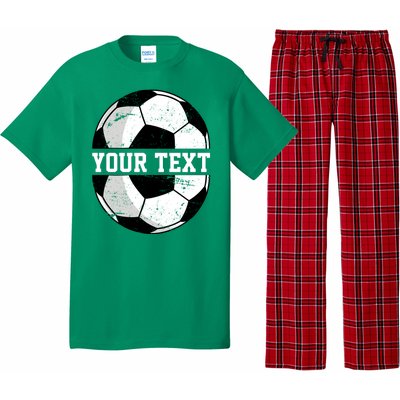 Personalized Soccer Name Custom Family Game Day Pajama Set