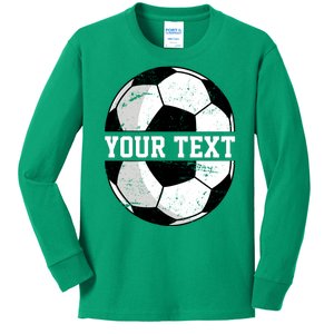 Personalized Soccer Name Custom Family Game Day Kids Long Sleeve Shirt